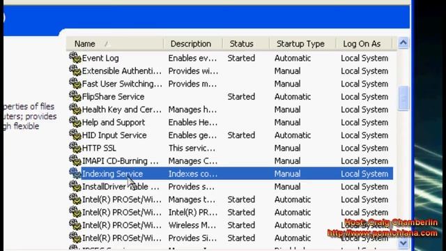 Disable Indexing Service on Windows XP смотреть онлайн
