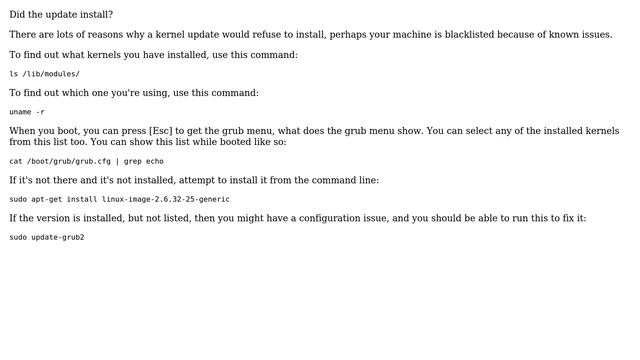 Ubuntu: Linux Kernel won't update to 2.35.25 (2 Solutions!!) смотреть онлайн
