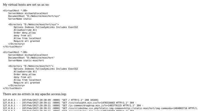 Unix & Linux: Why are localhost requests to an Apache virtual host running locally so slow? смотреть онлайн