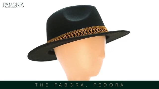 The Fabora, Fedora In Black | Pamonia Hat Online Store смотреть онлайн
