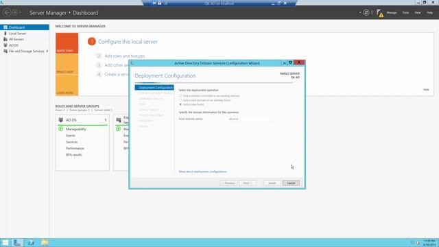 Enable and Configure Active Directory on Windows Server 2012 смотреть онлайн