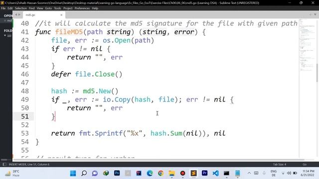 Solution | File MD5 Signature | Concurrency | Go programming language| Go Tutorials | Go-language смотреть онлайн