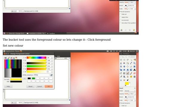 Ubuntu: How do I change the bucket fill colour in Gimp Image Editor? (3 Solutions!!) смотреть онлайн