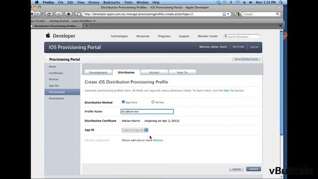 Apple App Submission Part 3 - Create Provisioning Profile смотреть онлайн