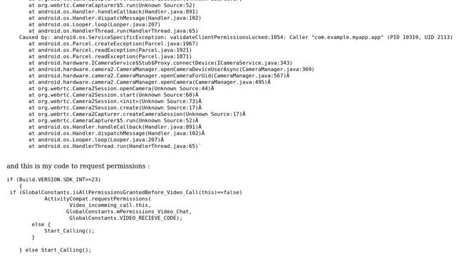 sinch video call camera permission problem with Android pei (9) смотреть онлайн
