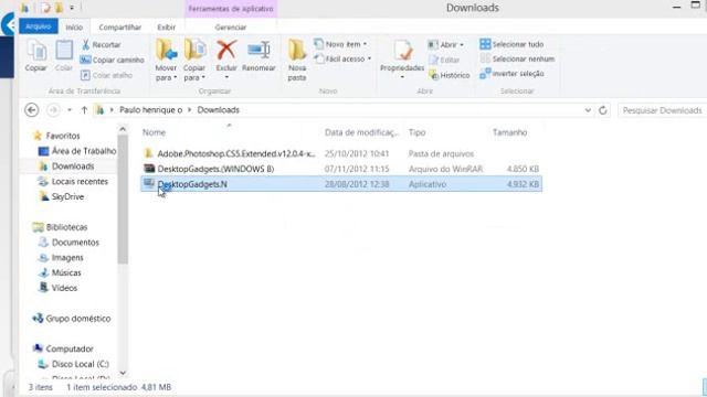 Como ativar os gadgets windows 8 RTM смотреть онлайн