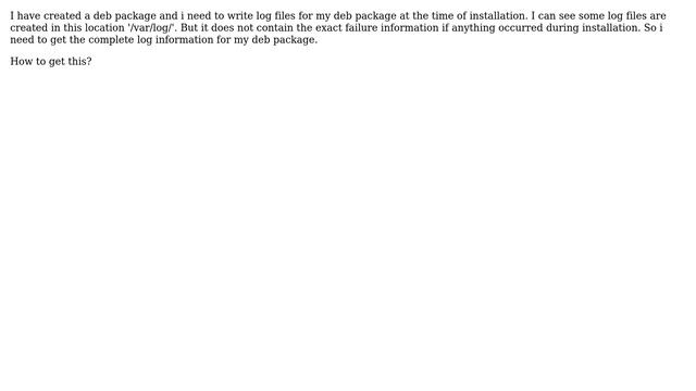 Ubuntu: How to write log file for deb package installation? (2 Solutions!!) смотреть онлайн