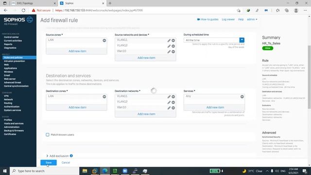 03.Sophos Firewall Inter VLAN Routing Between Many VLANs LAB смотреть онлайн