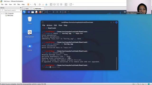 steghide, whois, ip2location dan dnsdumpster смотреть онлайн