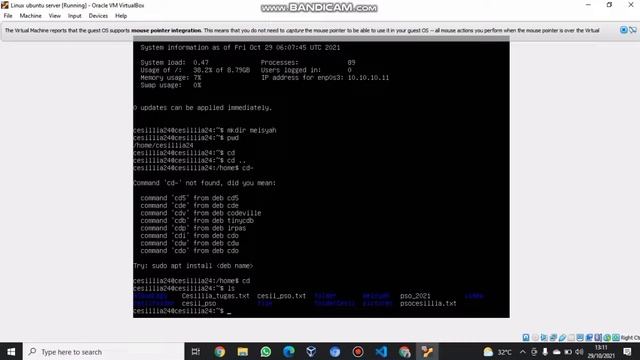 Meisyah Elfina Viviarli (160203700255) PENGGUNAAN PERINTAH DASAR LINUX UBUNTU SERVER 18.04 смотреть онлайн
