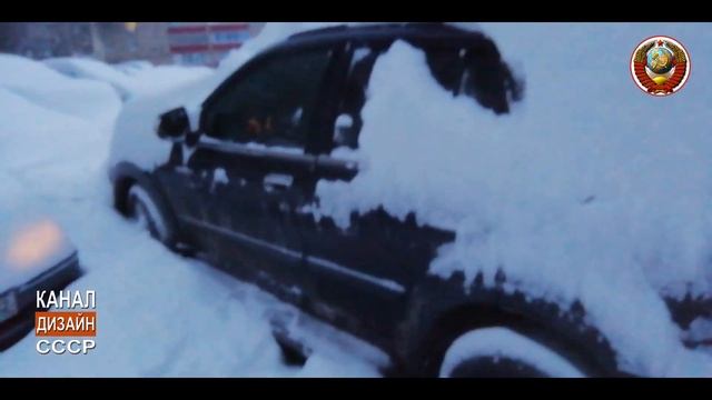 Весеннее утро 3 марта 2021 года, снега за ночь выпало 30-40 см. Город Кумертау, Башкортостан смотреть онлайн