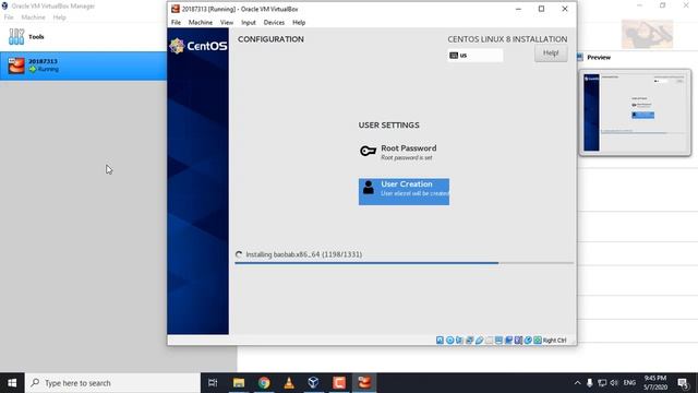 Instalacion de Linux CentOS mediante interfaz grafica y particion automatica смотреть онлайн