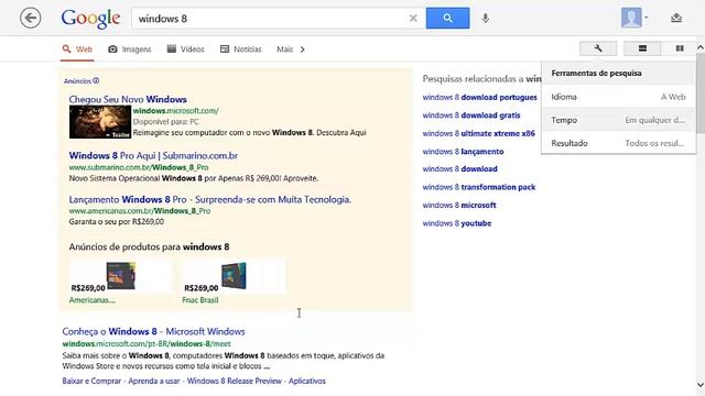 Aplicativo Google Search para Windows 8 смотреть онлайн