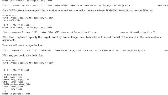 Unix & Linux: sorting files in a directory into subdirectories based on size (2 Solutions!!) смотреть онлайн