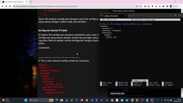 BAGAIMANA CARA MEMBUAT IP STATIC DI UBUNTU 18.04 LTS 2023 - Knowledge смотреть онлайн