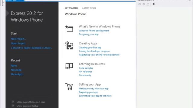 introduction to visual studio 2012 express for windows phone смотреть онлайн