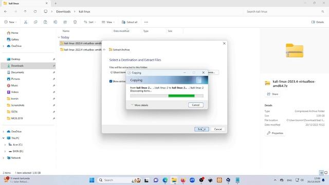 Pengenalan Instalasi Virtual box dan Install Virtual Machine Kali Linux смотреть онлайн