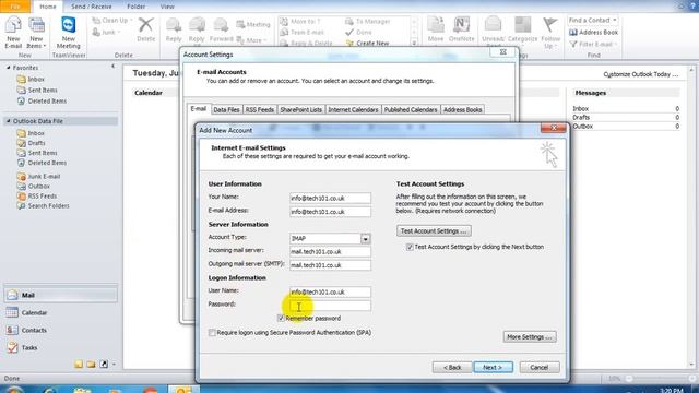 How to setup an email, in Microsoft Outlook using IMAP settings with SSL enabled? смотреть онлайн