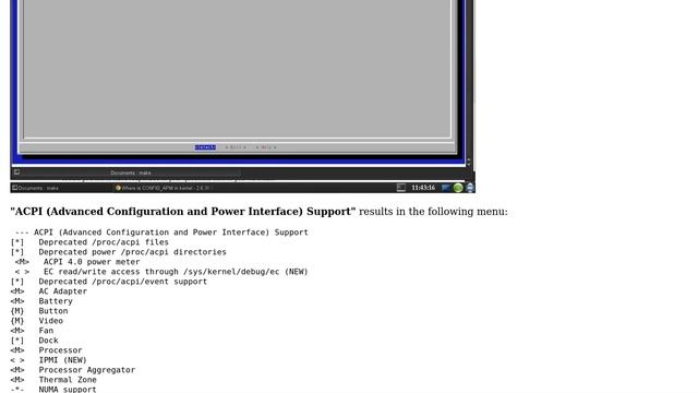 Unix & Linux: Where is CONFIG_APM in kernel - 2.6.38.8 смотреть онлайн