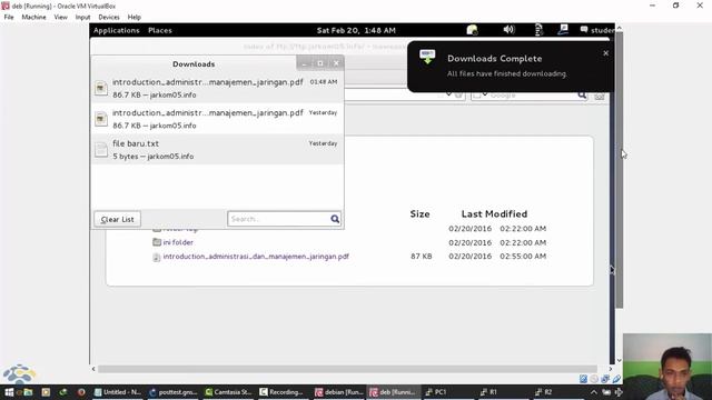 2110155005 Fajar Setiawan (POSTTEST OSPF Routing + Debian Server on GNS3) смотреть онлайн