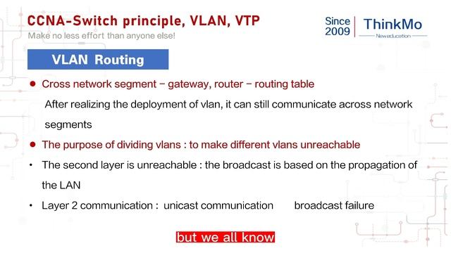 【ThinkMo】Switch principle, VLAN and VTP.9 смотреть онлайн