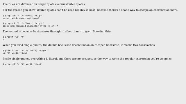 bash event not found trying to match and exclude parenthesis in grep (5 Solutions!!) смотреть онлайн