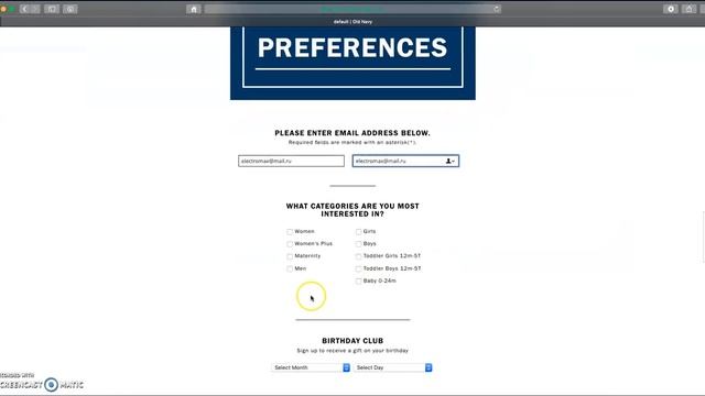 Oldnavy 01- MacOS Mojave 10.14.5 - Safari - Account Settings - Unable to save updated preferences смотреть онлайн