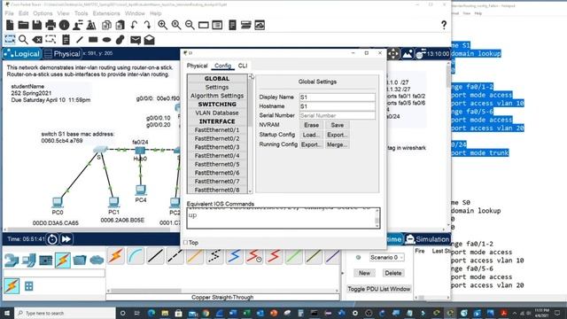 apr6 NWIT252 intervlanRouting Layer3 Layer2 смотреть онлайн