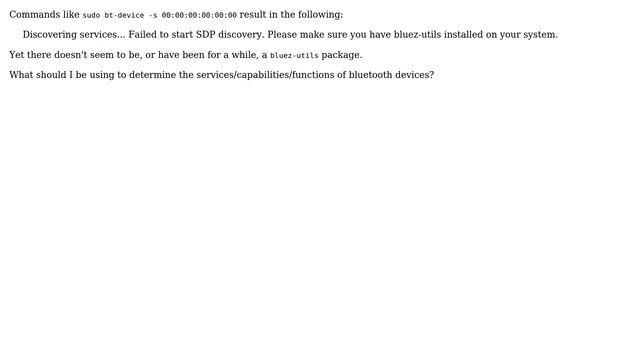 Ubuntu: Where can I get bluez-utils for 17.10? смотреть онлайн