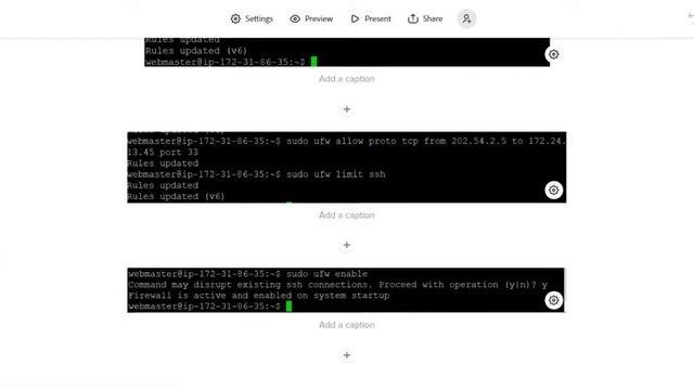 Configured Ubuntu internal server firewall смотреть онлайн
