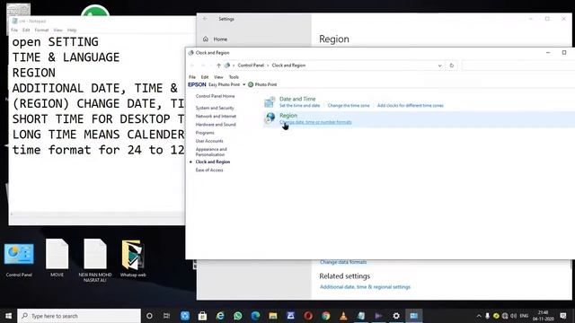HOW TO CHANGE WINDOWS TIME CLOCK FORMAT 24 TO 12 HOUR AM-PM ALL WINDOWS 10, 8.1, 7 смотреть онлайн