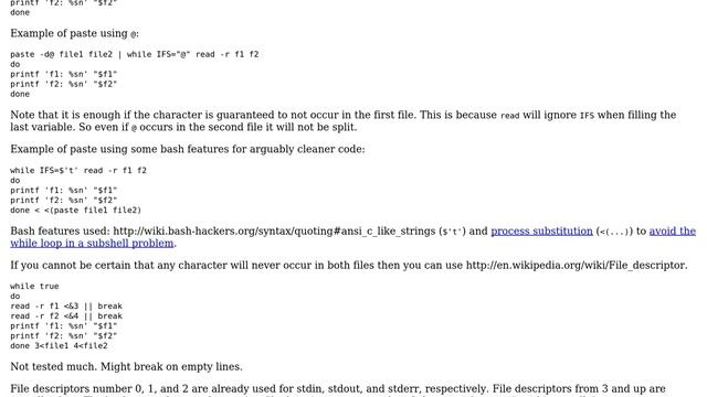 Unix & Linux: How to read from two input files using while loop? (5 Solutions!!) смотреть онлайн