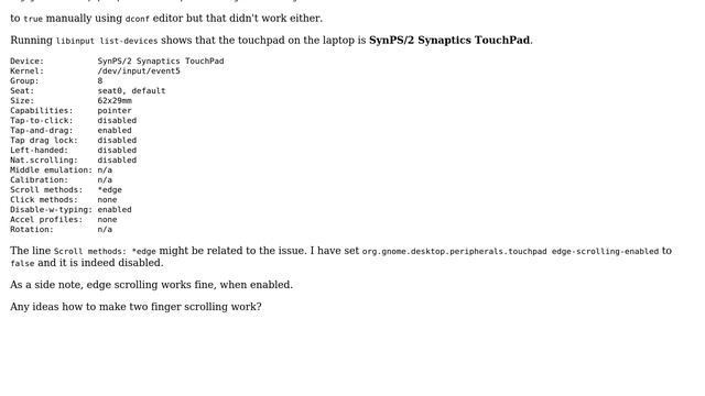 Unix & Linux: Two finger scrolling not working on Lenovo ThinkPad смотреть онлайн
