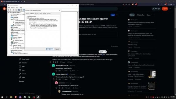 STEAM 100% disk usage / slow disk speed fix