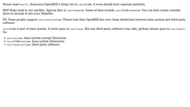 Unix & Linux: Why isn't there a /usr/include/GL directory on OpenBSD? (3 Solutions!!) смотреть онлайн