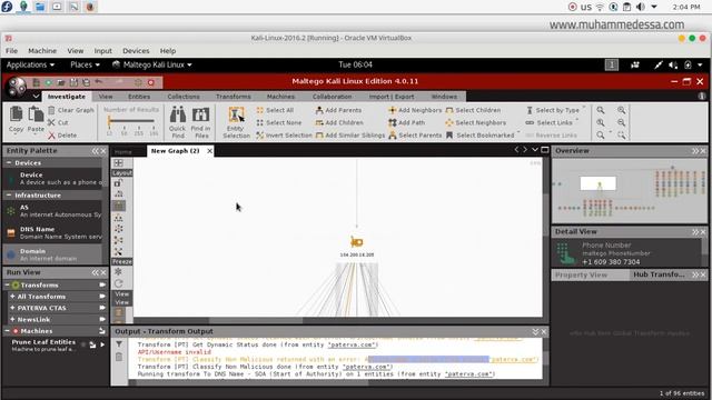13 Ethical Hacking Kali maltego смотреть онлайн