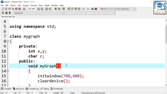 How to Display Bitmap Image in Dev-C++ | Graphics | OOP (C++) LECTURE – 98 | смотреть онлайн