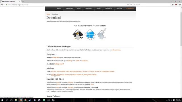 Installing Inkscape смотреть онлайн