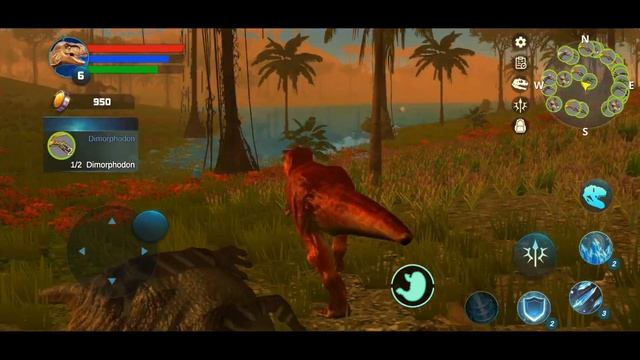 Tyrannosaurus Simulator: Can 1 T-Rex defeat 4 Spinosaurus? - Android Gameplay смотреть онлайн