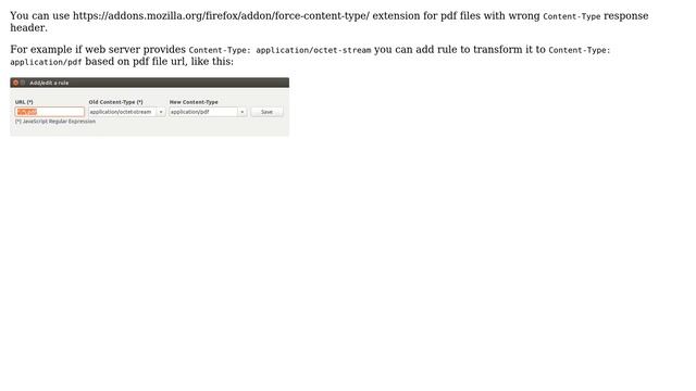 Unix & Linux: How can I view a PDF in Firefox when the server specifies the wrong content type? смотреть онлайн