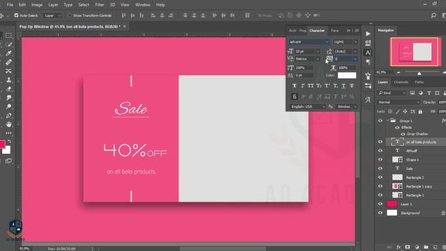 Photoshop tutorial: Pop up window UI/UX Design (Bata) смотреть онлайн