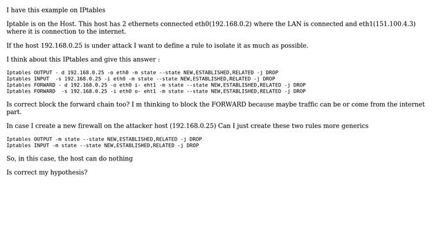 Unix & Linux: Iptables rule under attack смотреть онлайн