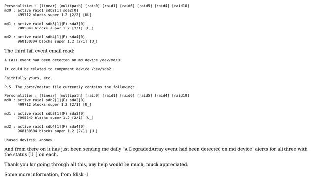 Ubuntu: Rebuilding a RAID 1 array on a production server (Ubuntu 12.04.2 LTS) смотреть онлайн