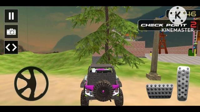 Uphill Mountain Jeep 3d#trend #trending #viralvideo