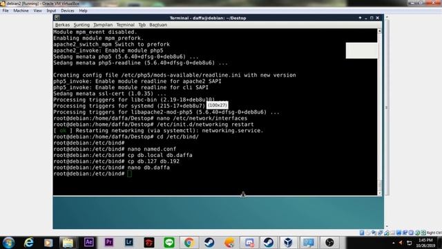 konfigurasi DNS server dan WEB SERVER debian 8 jessie смотреть онлайн