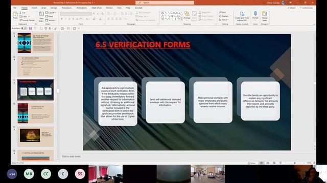 Admissions And Occupancy Day 3 Virtual Training