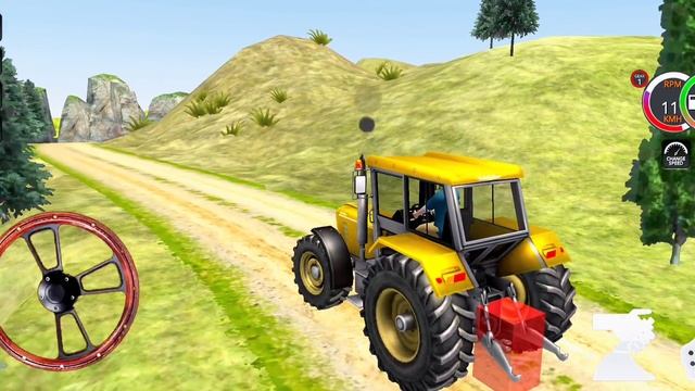 Real Tractor 🚜 Trolley Cargo   Farming Simulator - #24 -  Indian Tractor Games 🚜 -  Android Gamepla