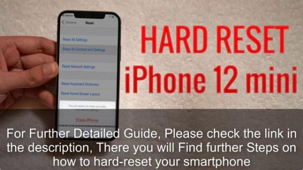 Hard Reset iPhone 12 mini | Factory Reset Remove Pattern/Lock/Password (How to Guide)