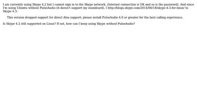 Ubuntu: Is Skype 4.2 still supported on Linux? смотреть онлайн