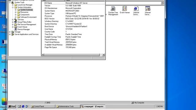 Windows NT 5.0 Enterprise Server beta 2 build 1888 смотреть онлайн